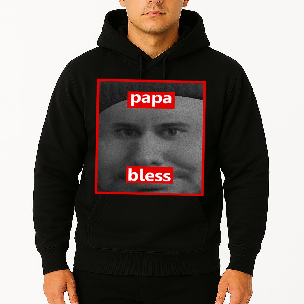 Papa Bless Funny Photo Meme Hoodie
