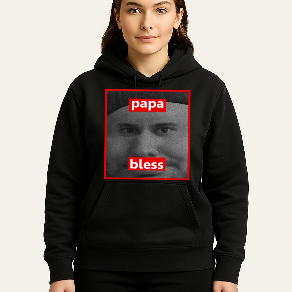 Papa Bless Funny Photo Meme Hoodie