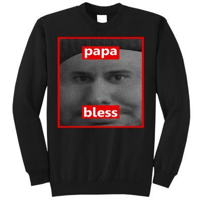 Papa Bless Funny Photo Meme Sweatshirt