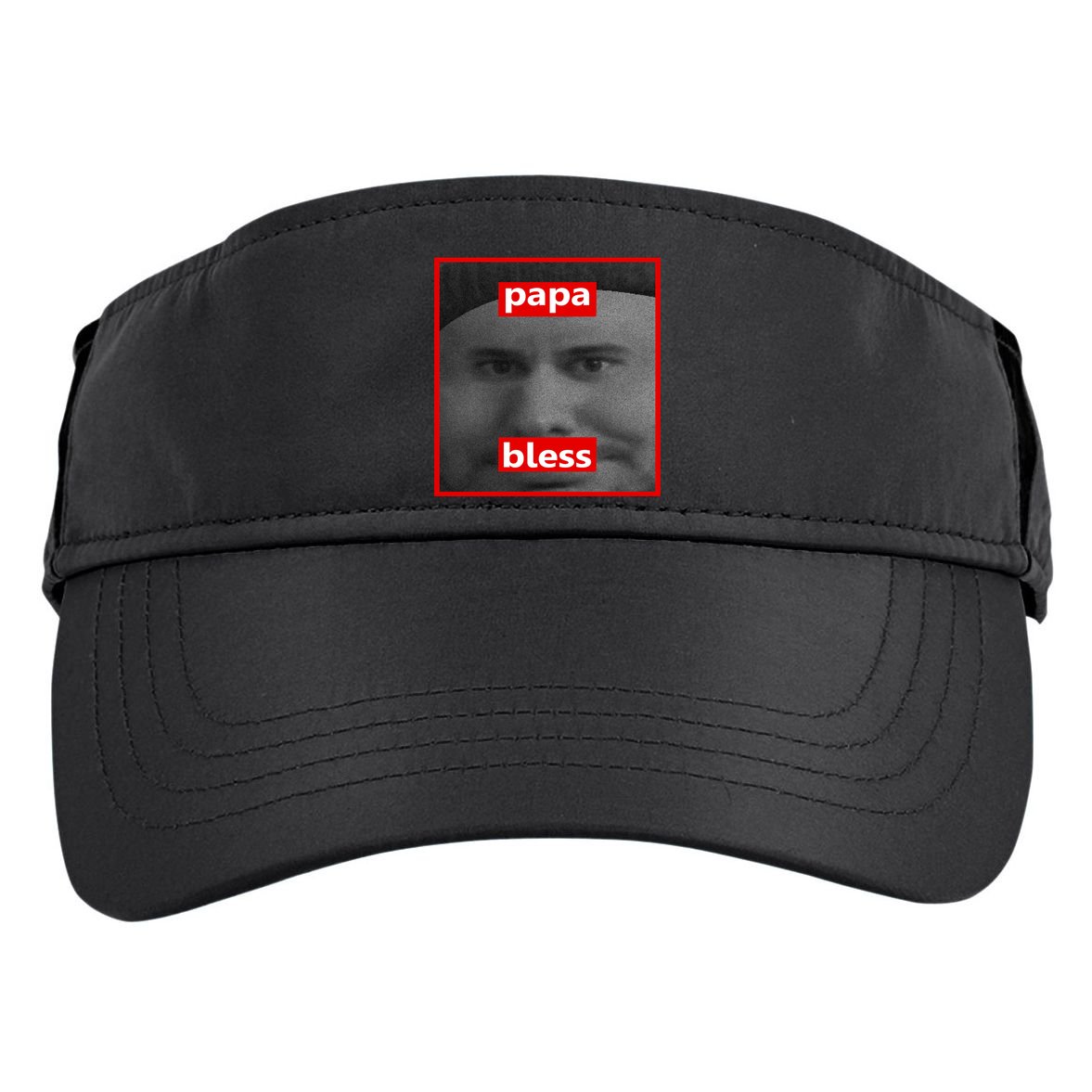 Papa Bless Funny Photo Meme Adult Drive Performance Visor