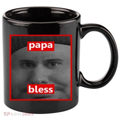 Papa Bless Funny Photo Meme 11oz C Handle Ceramic Mug