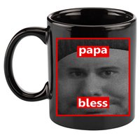 Papa Bless Funny Photo Meme 11oz C Handle Ceramic Mug