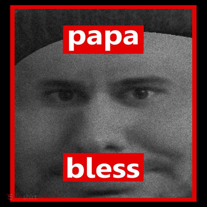 Papa Bless Funny Photo Meme 16 in Basic Backpack