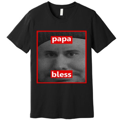 Papa Bless Funny Photo Meme Premium T-Shirt