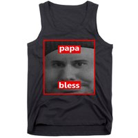Papa Bless Funny Photo Meme Tank Top