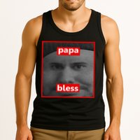 Papa Bless Funny Photo Meme Tank Top