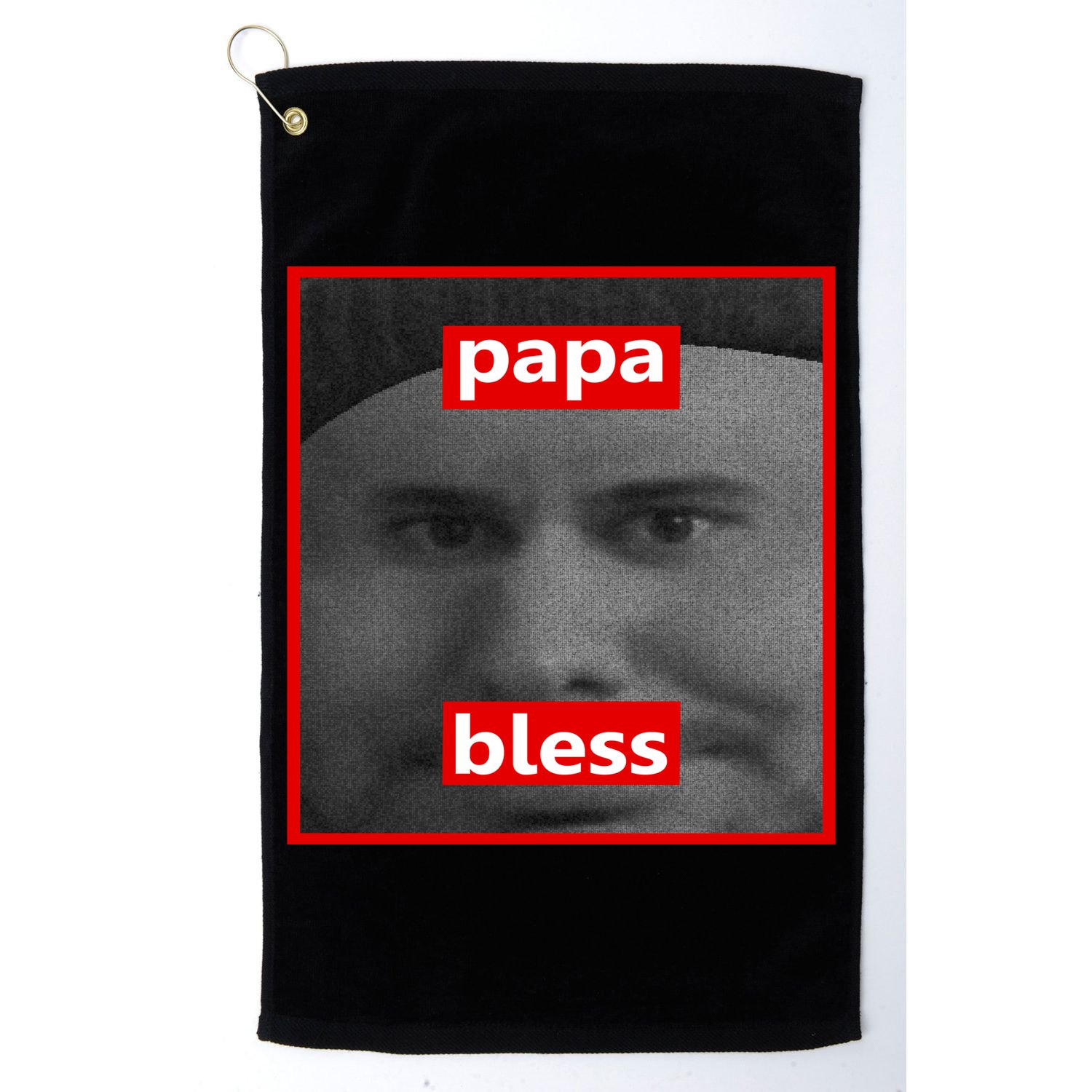 Papa Bless Funny Photo Meme Golf Towel