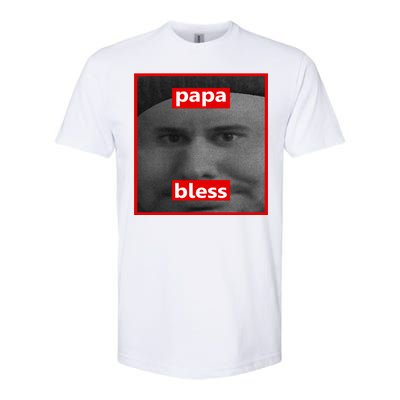 Papa Bless Funny Photo Meme Softstyle® CVC T-Shirt