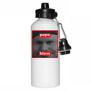 Papa Bless Funny Photo Meme Aluminum Water Bottle