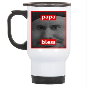 Papa Bless Funny Photo Meme Stainless Steel Travel Mug