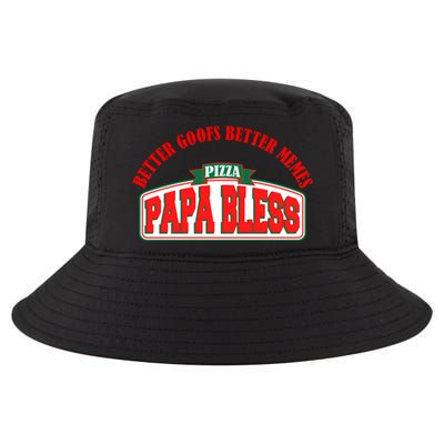 Papa Bless Pizza Better Goofs Better Memes Funny Meme Cool Comfort Performance Bucket Hat