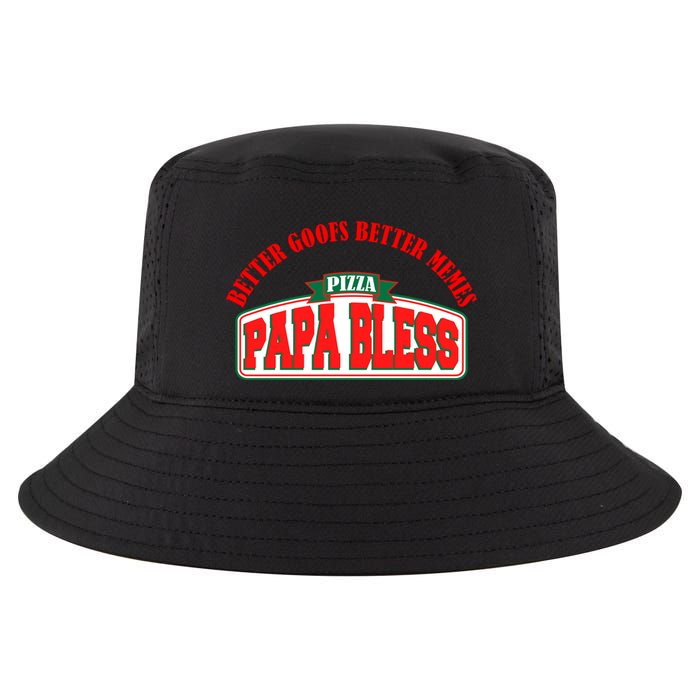 Papa Bless Pizza Better Goofs Better Memes Funny Meme Cool Comfort Performance Bucket Hat