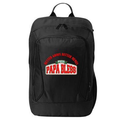 Papa Bless Pizza Better Goofs Better Memes Funny Meme City Backpack