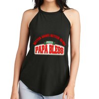 Papa Bless Pizza Better Goofs Better Memes Funny Meme Women's Perfect Tri Rocker Tank