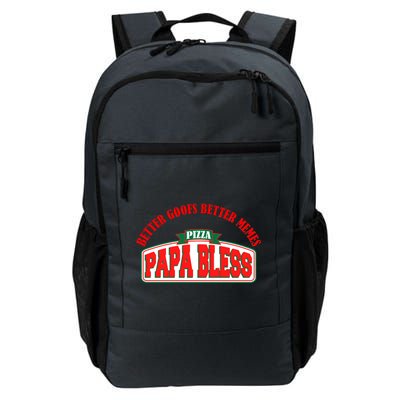 Papa Bless Pizza Better Goofs Better Memes Funny Meme Daily Commute Backpack