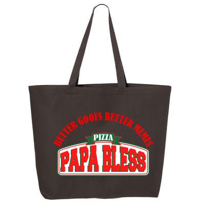 Papa Bless Pizza Better Goofs Better Memes Funny Meme 25L Jumbo Tote