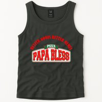 Papa Bless Pizza Better Goofs Better Memes Funny Meme Tank Top