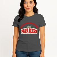 Papa Bless Pizza Better Goofs Better Memes Funny Meme Womens T-Shirt