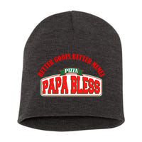 Papa Bless Pizza Better Goofs Better Memes Funny Meme Short Acrylic Beanie
