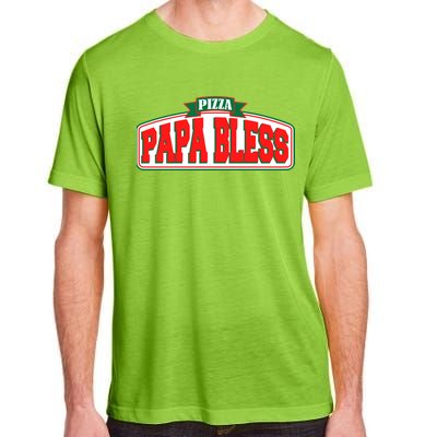 Papa Bless Pizza Funny Meme Prank Logo Adult ChromaSoft Performance T-Shirt