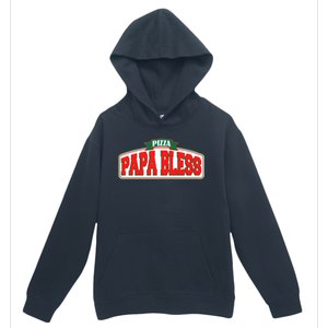 Papa Bless Pizza Funny Meme Prank Logo Urban Pullover Hoodie