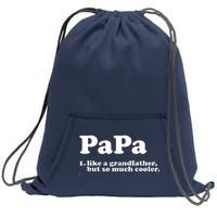 Papa Definition Sweatshirt Cinch Pack Bag