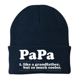 Papa Definition Knit Cap Winter Beanie