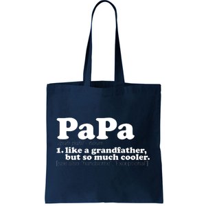 Papa Definition Tote Bag