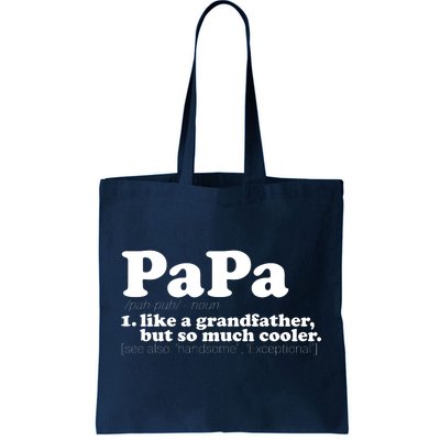 Papa Definition Tote Bag