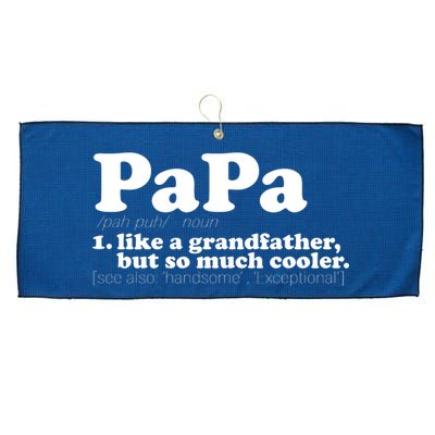 Papa Definition Large Microfiber Waffle Golf Towel