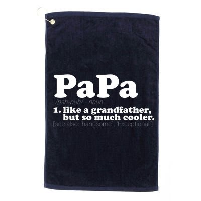 Papa Definition Platinum Collection Golf Towel