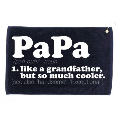 Papa Definition Grommeted Golf Towel