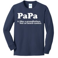 Papa Definition Kids Long Sleeve Shirt