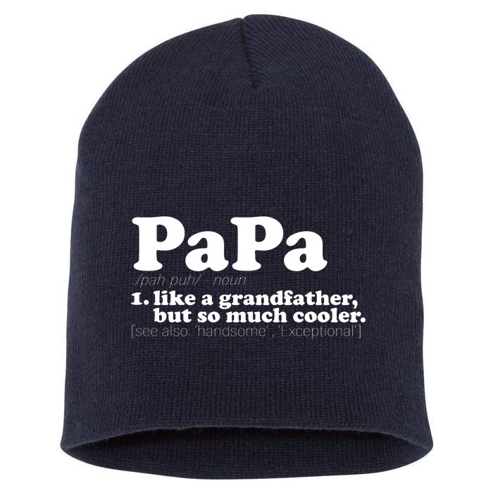 Papa Definition Short Acrylic Beanie