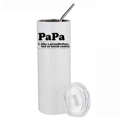 Papa Definition Stainless Steel Tumbler