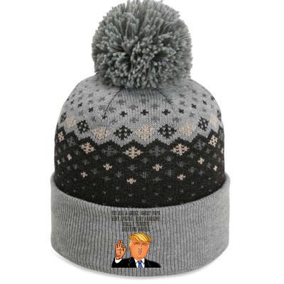 Papa Donald Trump The Baniff Cuffed Pom Beanie