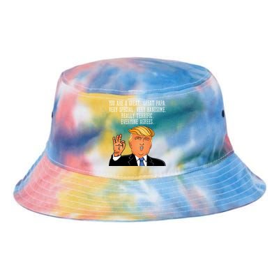 Papa Donald Trump Tie Dye Newport Bucket Hat