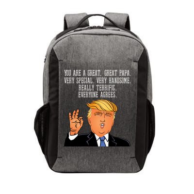 Papa Donald Trump Vector Backpack