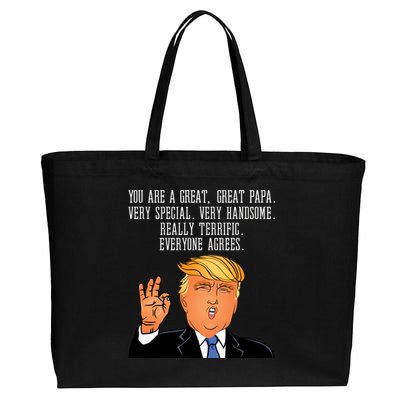 Papa Donald Trump Cotton Canvas Jumbo Tote