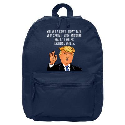 Papa Donald Trump 16 in Basic Backpack