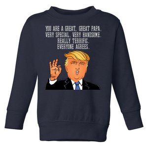 Papa Donald Trump Toddler Sweatshirt