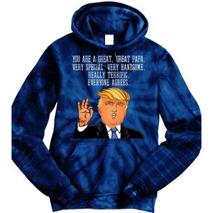 Papa Donald Trump Tie Dye Hoodie