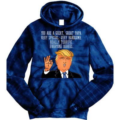 Papa Donald Trump Tie Dye Hoodie