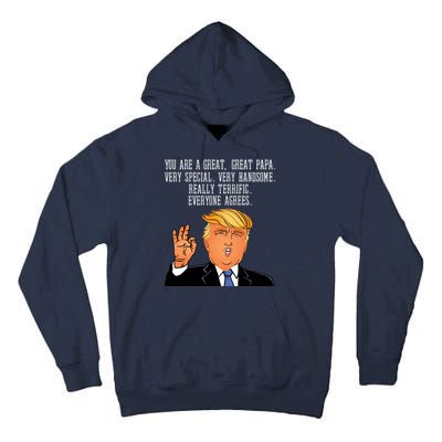 Papa Donald Trump Tall Hoodie