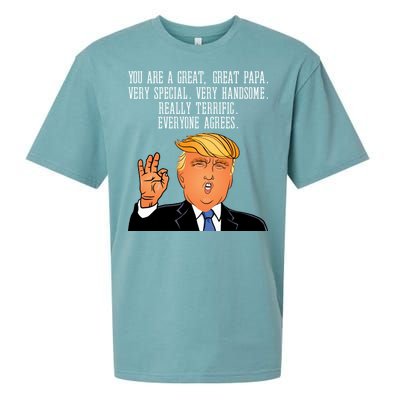 Papa Donald Trump Sueded Cloud Jersey T-Shirt