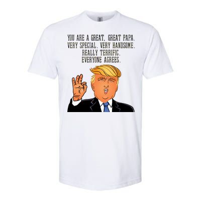 Papa Donald Trump Softstyle CVC T-Shirt