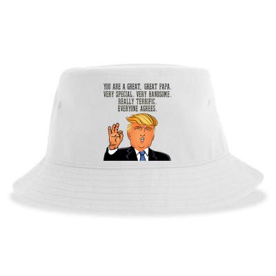 Papa Donald Trump Sustainable Bucket Hat