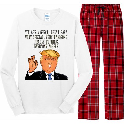 Papa Donald Trump Long Sleeve Pajama Set