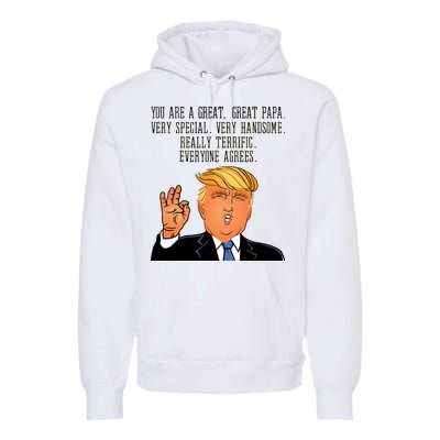 Papa Donald Trump Premium Hoodie