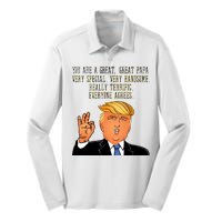 Papa Donald Trump Silk Touch Performance Long Sleeve Polo